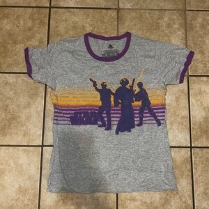Star Wars gray and purple graphic ringer t-shirt size XL